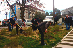 Сотрудники филиала ООО «Газпром межрегионгаз Пятигорск» в Дагестане приняли участие в субботнике