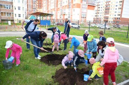 Газовики Коми подарили детскому саду сиреневую аллею