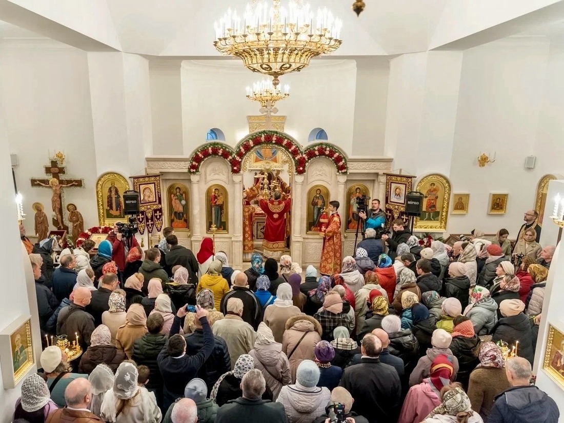 Освящение храма во имя святого великомученика Димитрия Солунского