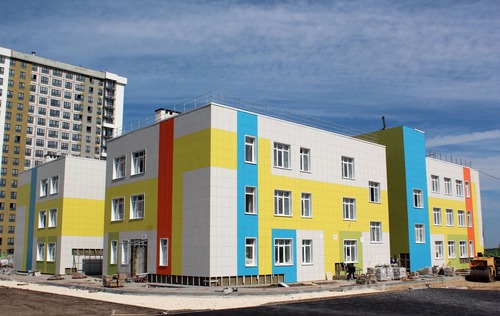 строящийся детский сад в Рязани