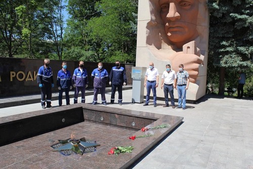 В честь 75-й годовщины Победы специалисты «Кисловодскгоргаз» провели реконструкцию мемориала «Воинская Слава»