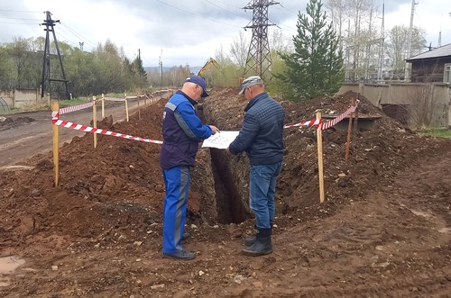 Начало строительства газопровода в Братске