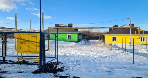 Пункт редуцирования газа для газоснабжения домов в г. Хвалынске, Саратовская область