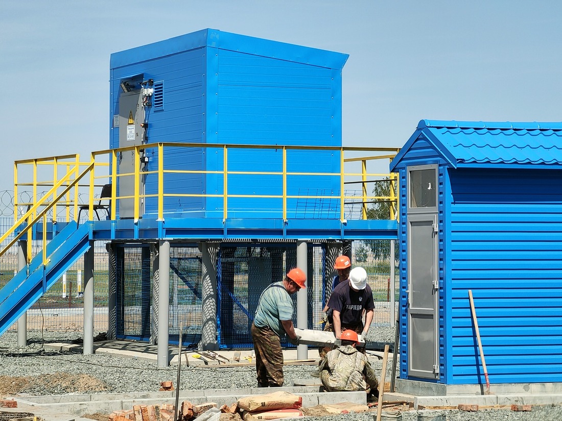 Строительство объектов газификации в Омской области