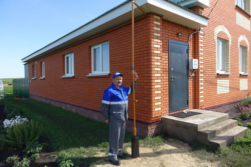 догазифицированное домовладение жителей в с. Токаево Комсомольского района Чувашии
