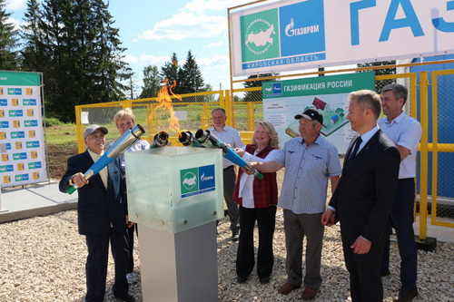 Церемония ввода газопровода в эксплуатацию, село Ильинское Кировской области