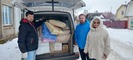 сотрудники газовых компаний Ивановской области с гуманитарной помощью для жителей Донбасса