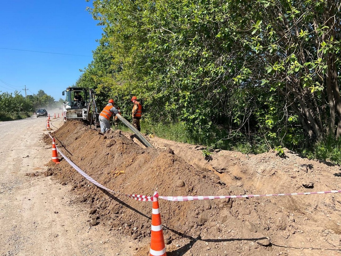 Строительство газопровода