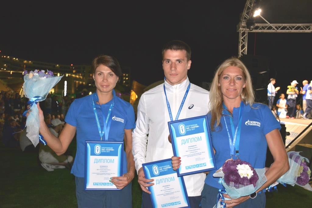 Бронзовые призеры ООО "Газпром межрегионгаз" в соревнованиях по легкой атлетике и плаванию