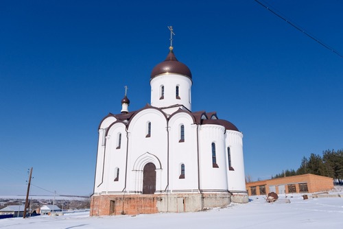 Здание храма святого апостола и евангелиста Иоанна Богослова в селе Казанла