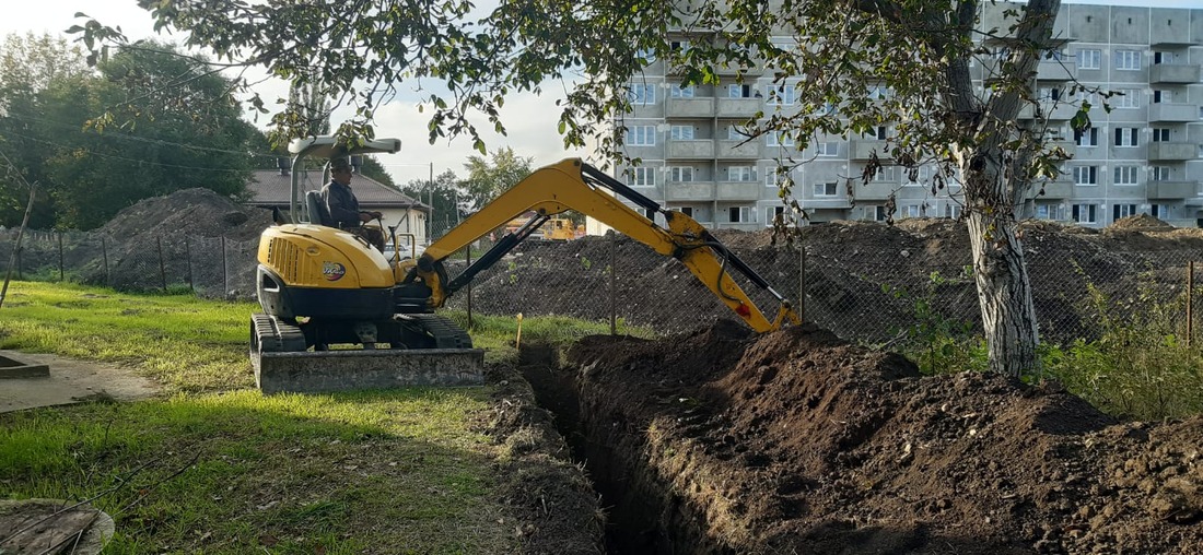 Процесс строительства газопровода