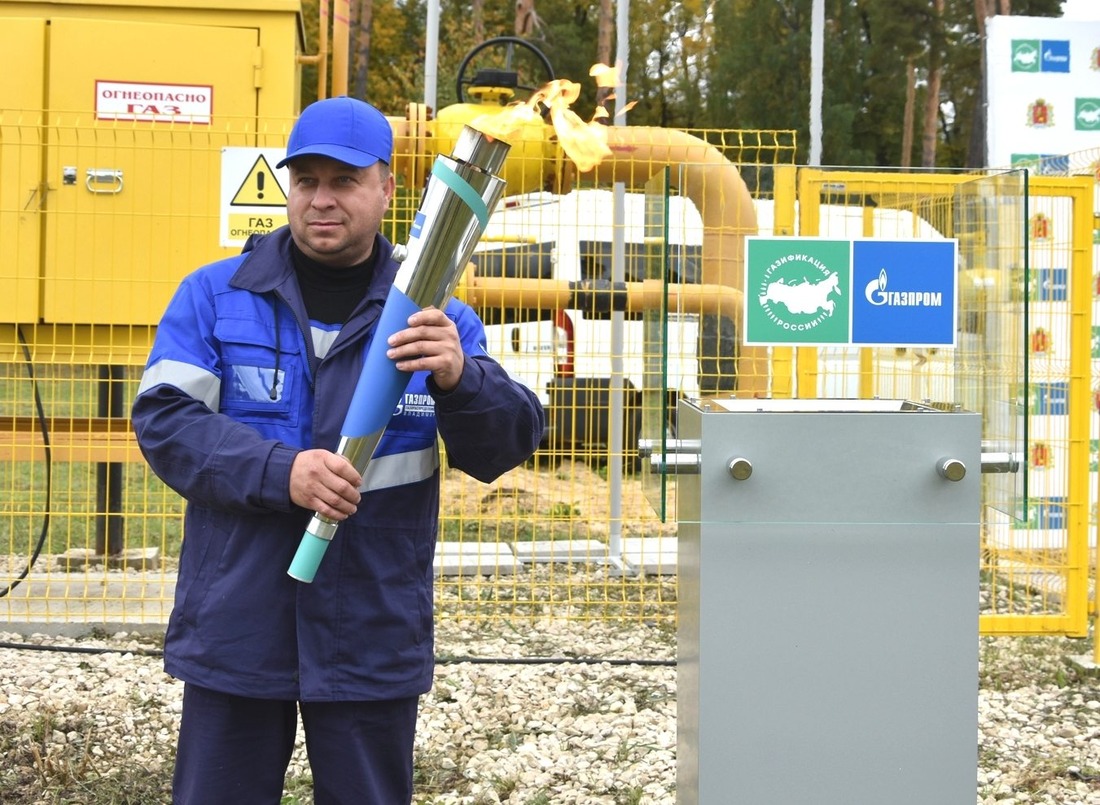 Сотрудник «Газпром газораспределение Владимир» на мероприятии по вводу объекта