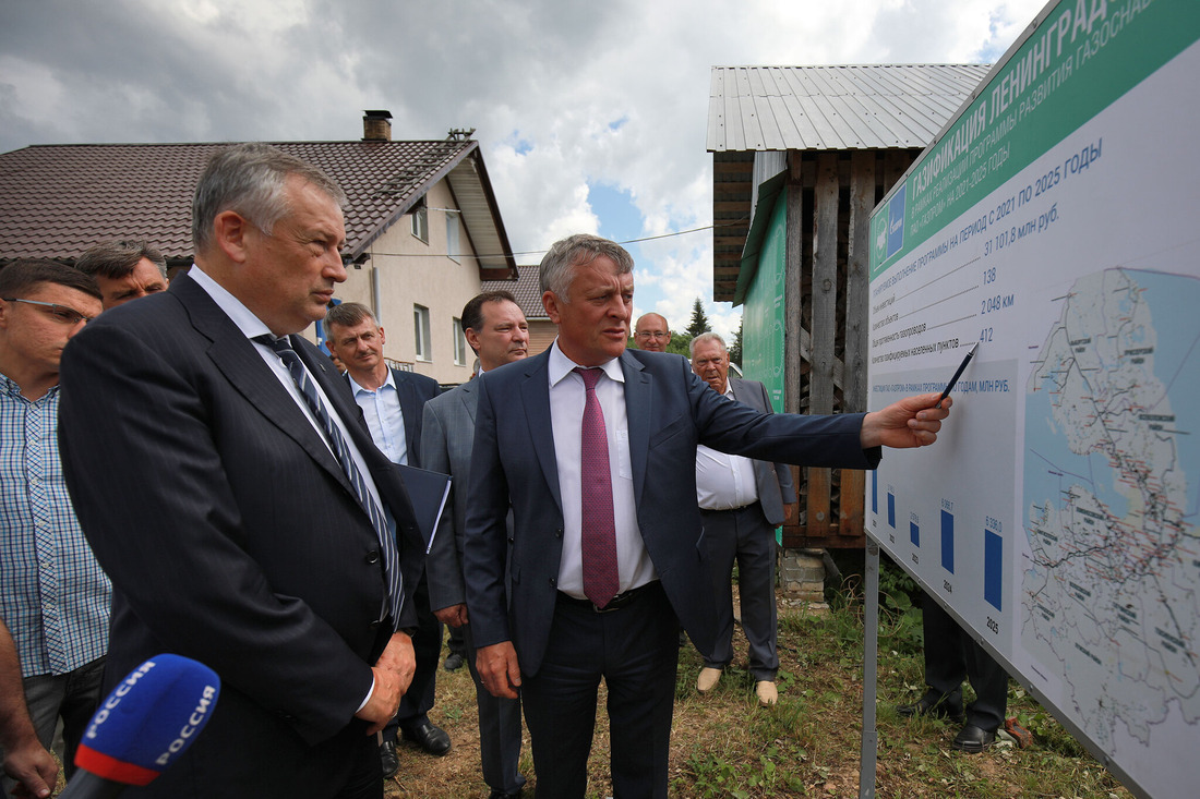 Ввод в эксплуатацию второй очереди газопровода для подключения к газовым сетям домов в п. Зимитицы и д. Чирковицы, Ленинградская область