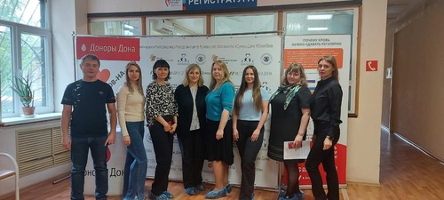 Участники донорской акции в Ростове-на-Дону