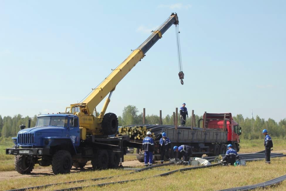 Тюмень: газовики завершили первый этап строительства газопровода на площадке индустриального парка