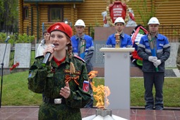 Торжественная церемония по подключению к сетевому газу мемориала в селе Екимовичи Рославльского муниципального округа Смоленской области