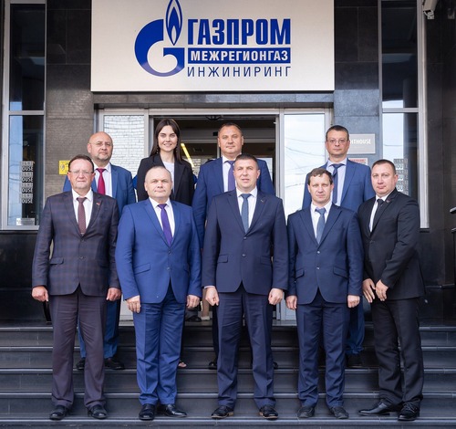 Представители руководства «Газпром межрегионгаз инжиниринг» с делегацией УП «Витебскоблгаз»