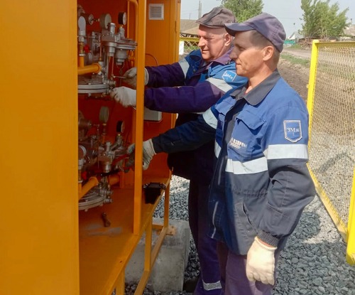 Ввод в эксплуатацию газорегуляторного пункта в селе Александровка Челябинской области
