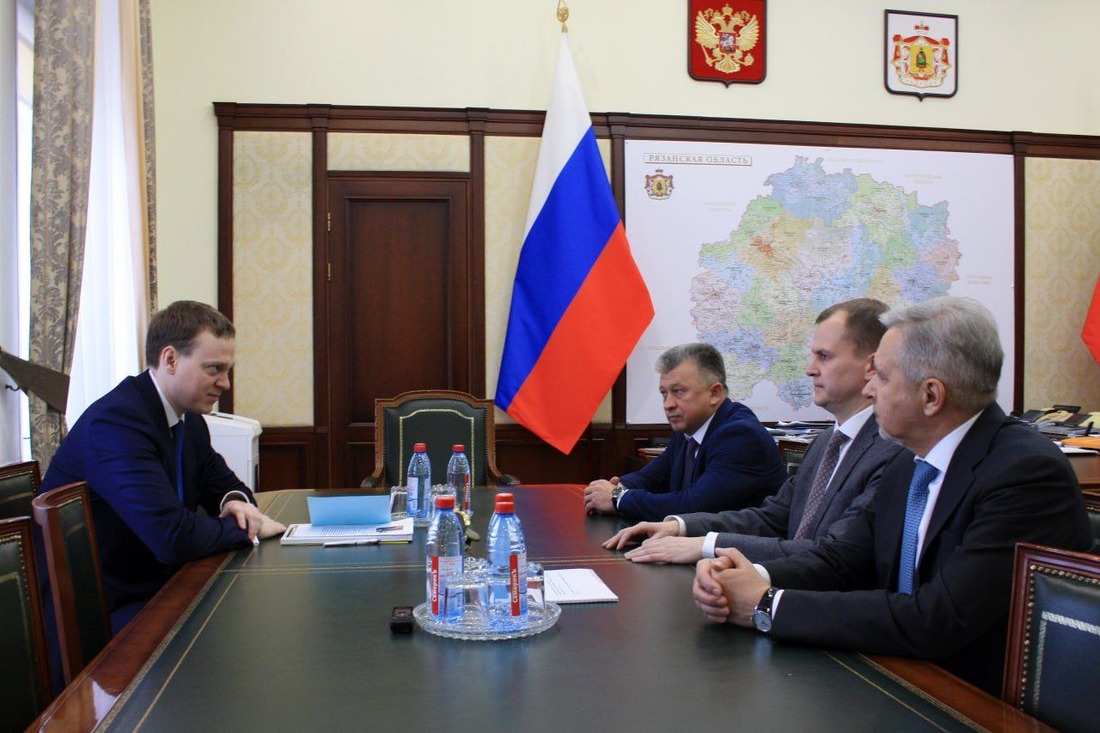 Рабочая встреча губернатора Рязанской области и заместителя генерального директора «Газпром межрегионгаз»