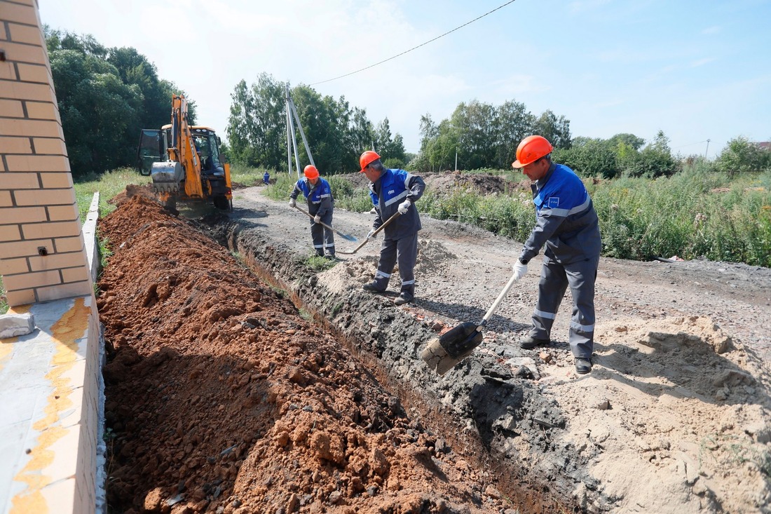 Строительство распределительного газопровода