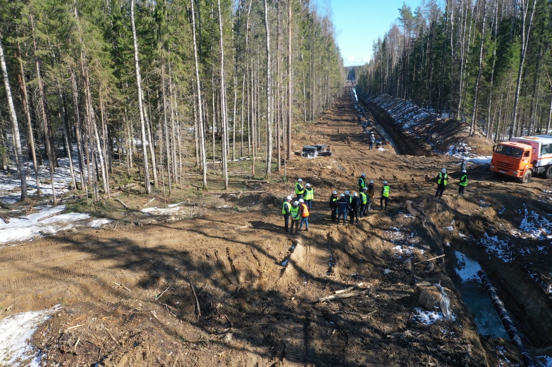 Инспекция строительства газовых объектов на юго-западе Карелии