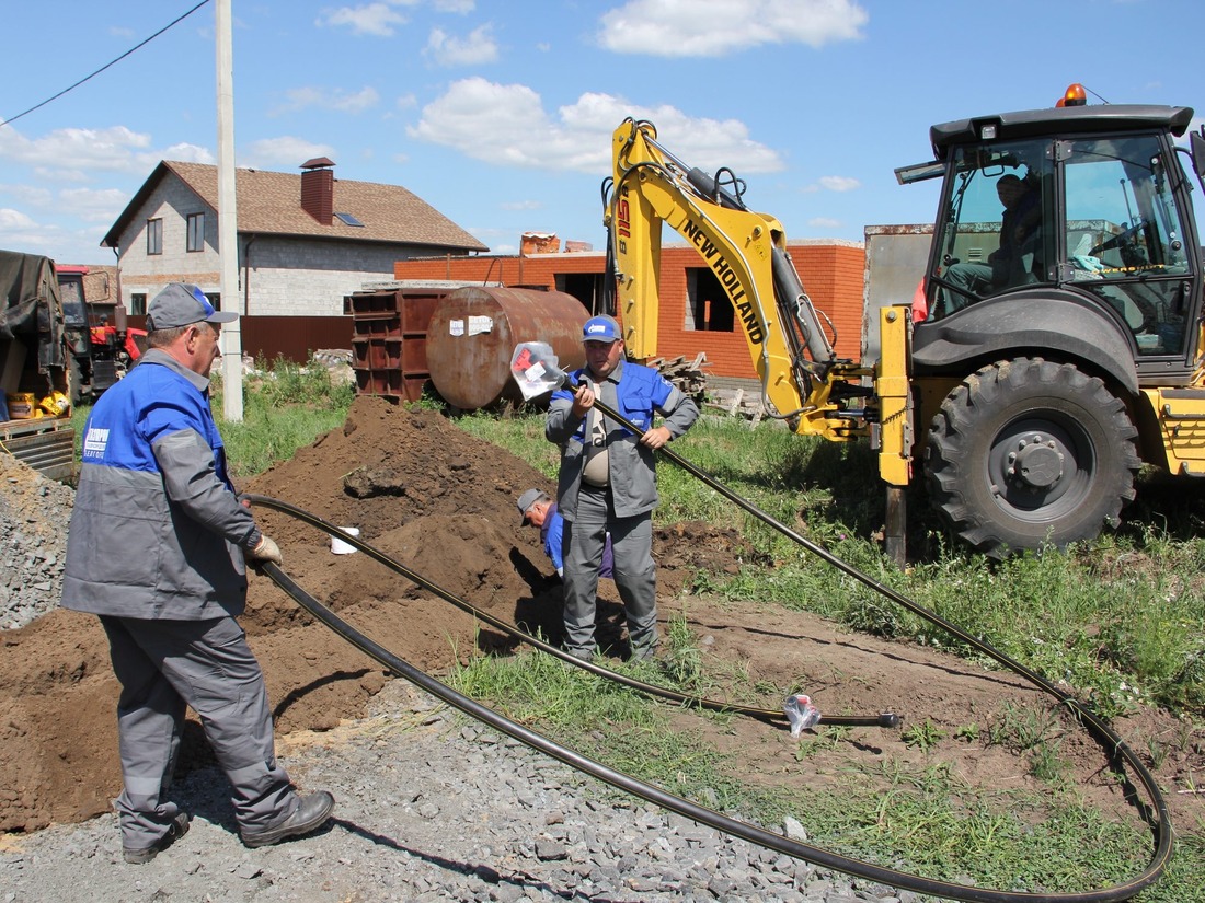 Строительство газопроводов-отводов в селе Шишино, Белгородская область