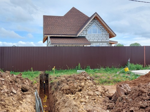 строительство газопровода к домовладению в деревне Григорово, Новгородская область