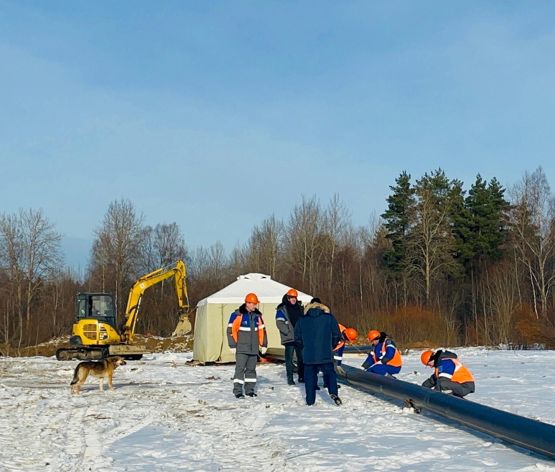 Строительство газопровода