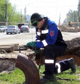 Врезка нового газопровода в действующую газорапределительную сеть. Касимовское шоссе, г. Рязань