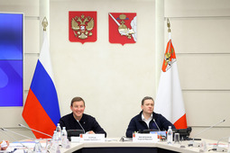 Андрей Турчак и Георгий Филимонов на заседании регионального штаба
