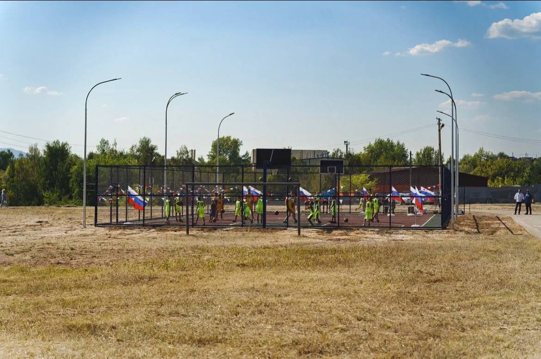 Баскетбольная площадка в п. Волжский Самарская область
