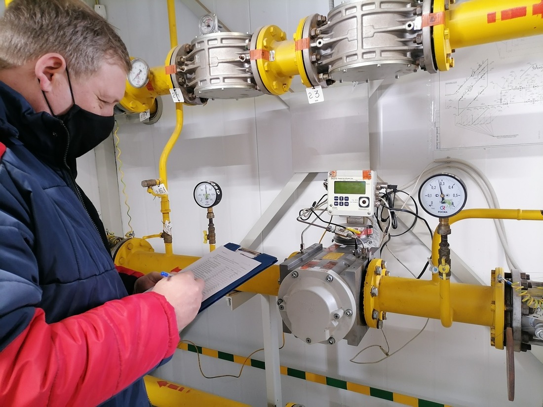 проверка узлов измерения расхода газа промышленных и коммунально-бытовых потребителей Астраханской области