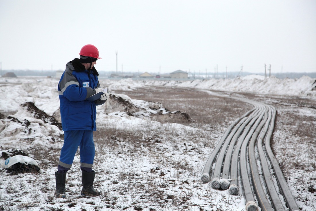 строительство межпоселкового газопровода к селу Подгорное в Саратовской области