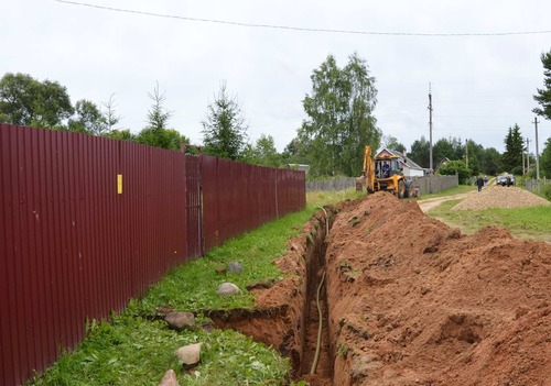 Строительство внутрипоселкового газопровода